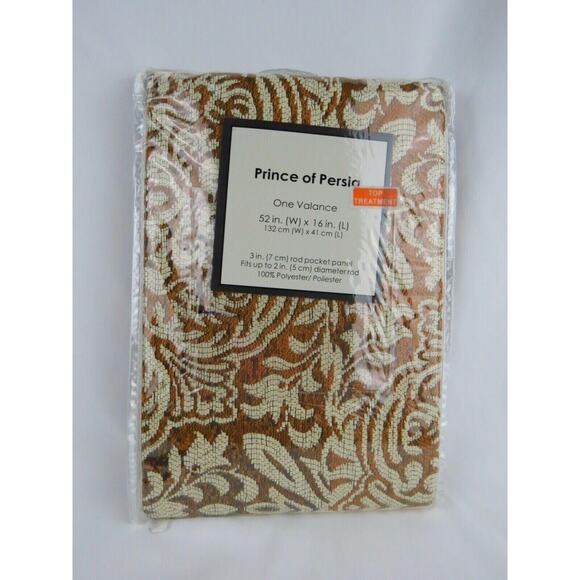 Curtain Westgate Prince of Persia Top Treatment Valance 52 in W x 16 - Picture 3 of 4